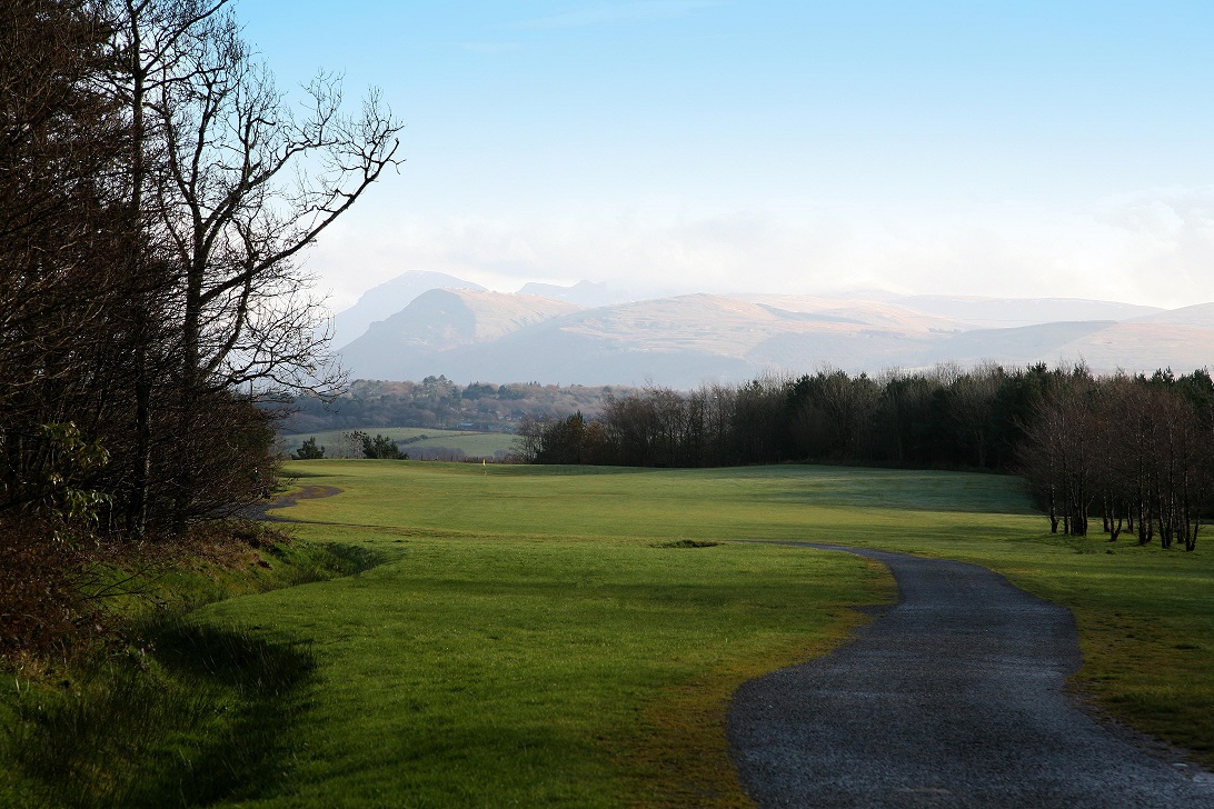 Golf course with views toward the fells